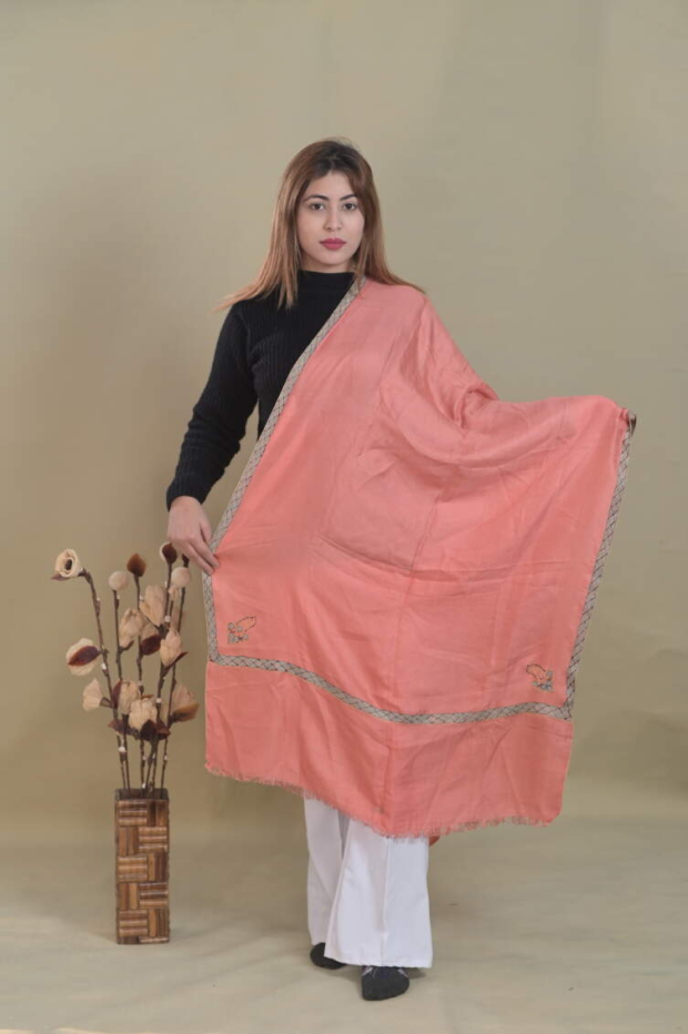 Pure silk shawl with hand embroidered Sozni
