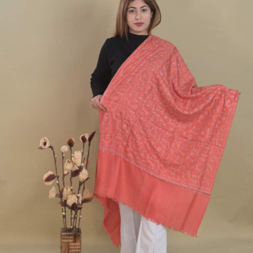Pure silk shawl with hand embroidered Sozni